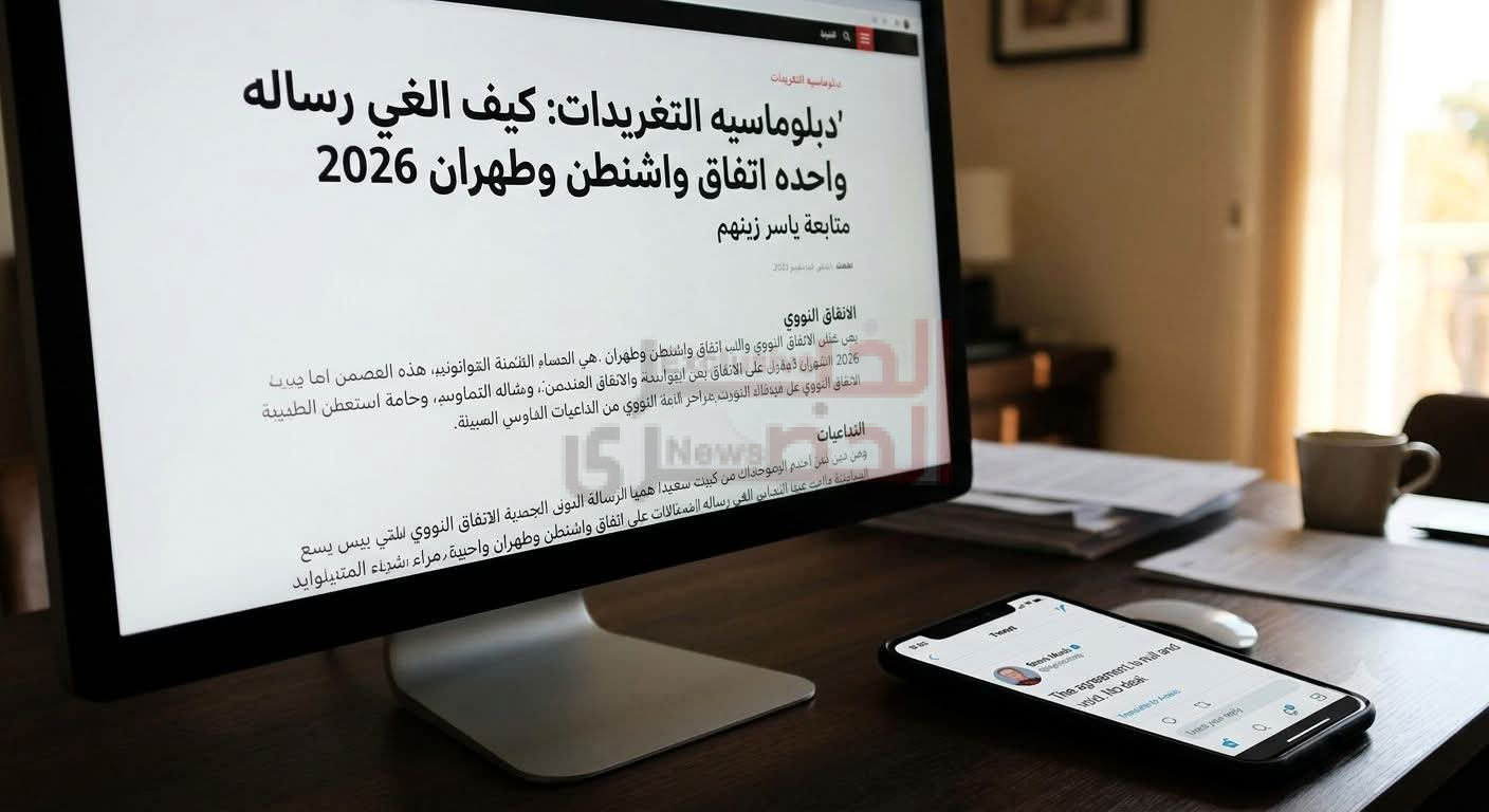 دبلوماسية التغريدات كيف ألغت رسالة واحدة اتفاق واشنطن وطهران 2026 2 FB IMG 1782298680479