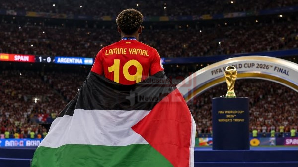 عاجل .. لامين يامال بالعلم الفلسطيني في احتفال الفوز بالمونديال.. حقيقة صور وراءها تاريخ من الجدل 1 10 1