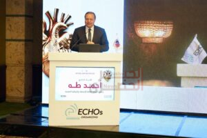 رئيس هيئة الاعتماد والرقابة الصحية خلال مشاركته بالمؤتمر السنوي للمعهد القومي للقلب 2026 3 13 1