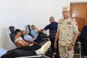 جامعة الإسكندرية تنظم حملة للتبرع بالدم بكلية الأعمال بالتعاون مع قوات الدفاع الشعبي والعسكري 7 7 4