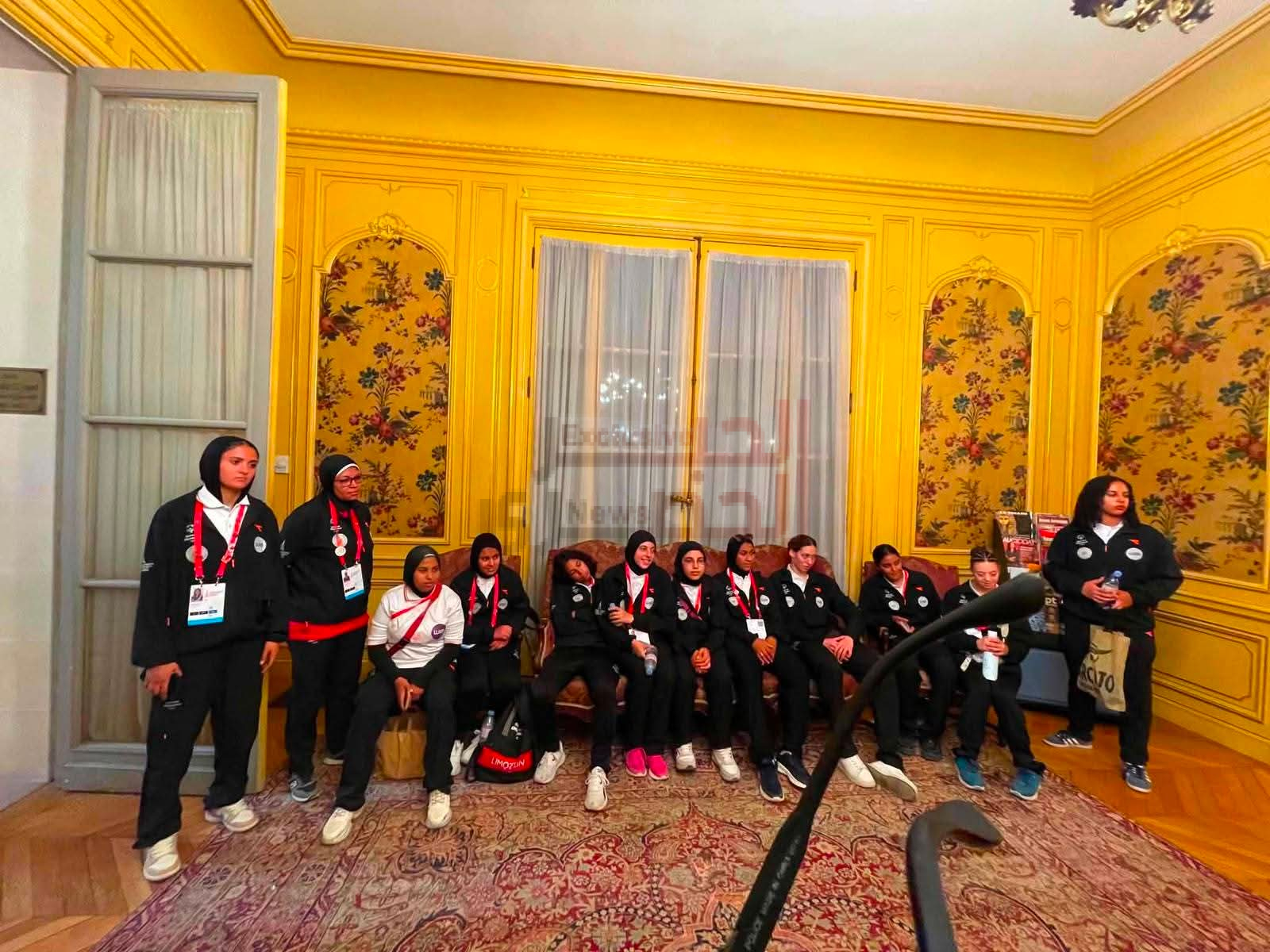 وزيرة التضامن الاجتماعي تتابع عروض منتخب مصر لكرة القدم الموحدة للسيدات في بطولة كأس العالم للأولمبياد 2 FB IMG 1783828990293