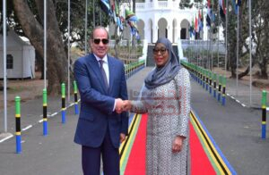 عاجل| نص كلمة الرئيس السيسي خلال مؤتمر صحفي مشترك مع نظيرته التنزانية 2 الرئيس و رئيسه تنزانيا