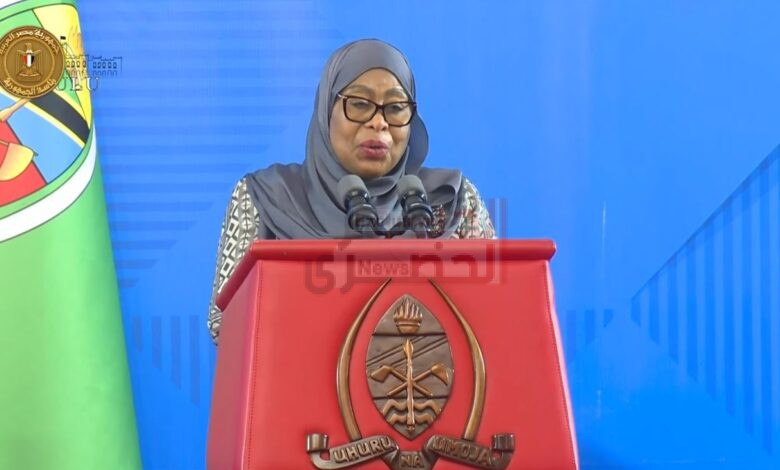 رئيسة تنزانيا: نعمل على زيادة العلاقات التجارية والاستثمارات المشتركة مع مصر 1 رءيسة