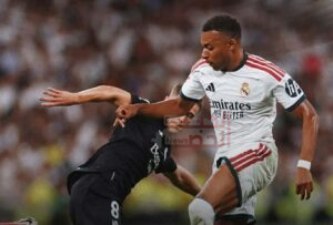 مبابى يقود ريال مدريد لصدارة الدورى الإسبانى بالفوز على ريال سوسيداد 4 ريال مدريد