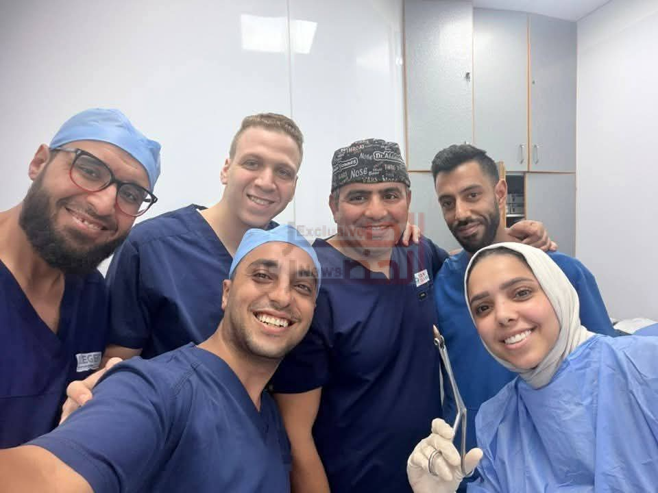 فريق طبي بقصر العيني ينجح في استخراج رصاصة غائرة من وجه مريض بالمنظار الضوئي 6 FB IMG 1788593396778